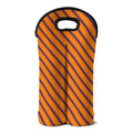 Halloween Line Pattern Print Double Neoprene Wine Tote