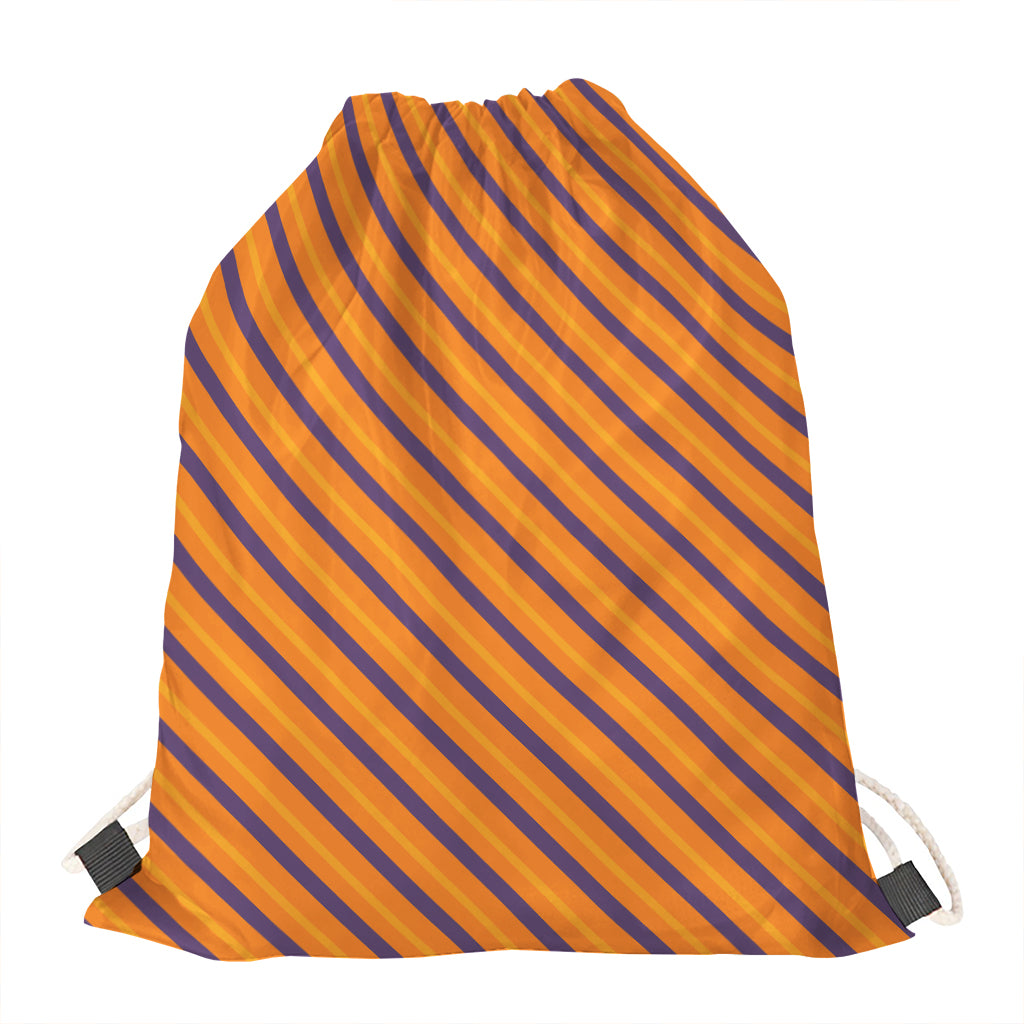 Halloween Line Pattern Print Drawstring Bag