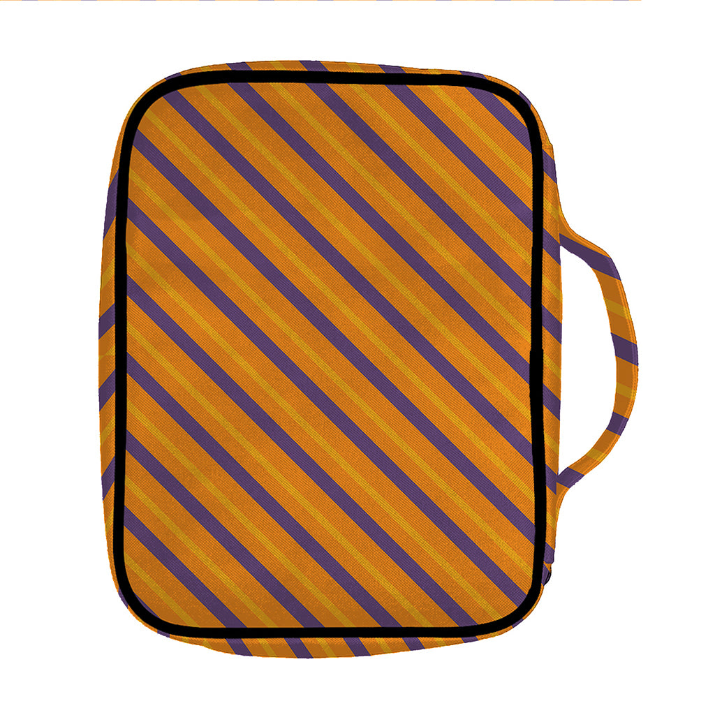 Halloween Line Pattern Print Front Pocket Bible Bag