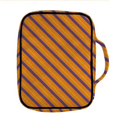 Halloween Line Pattern Print Front Pocket Bible Bag