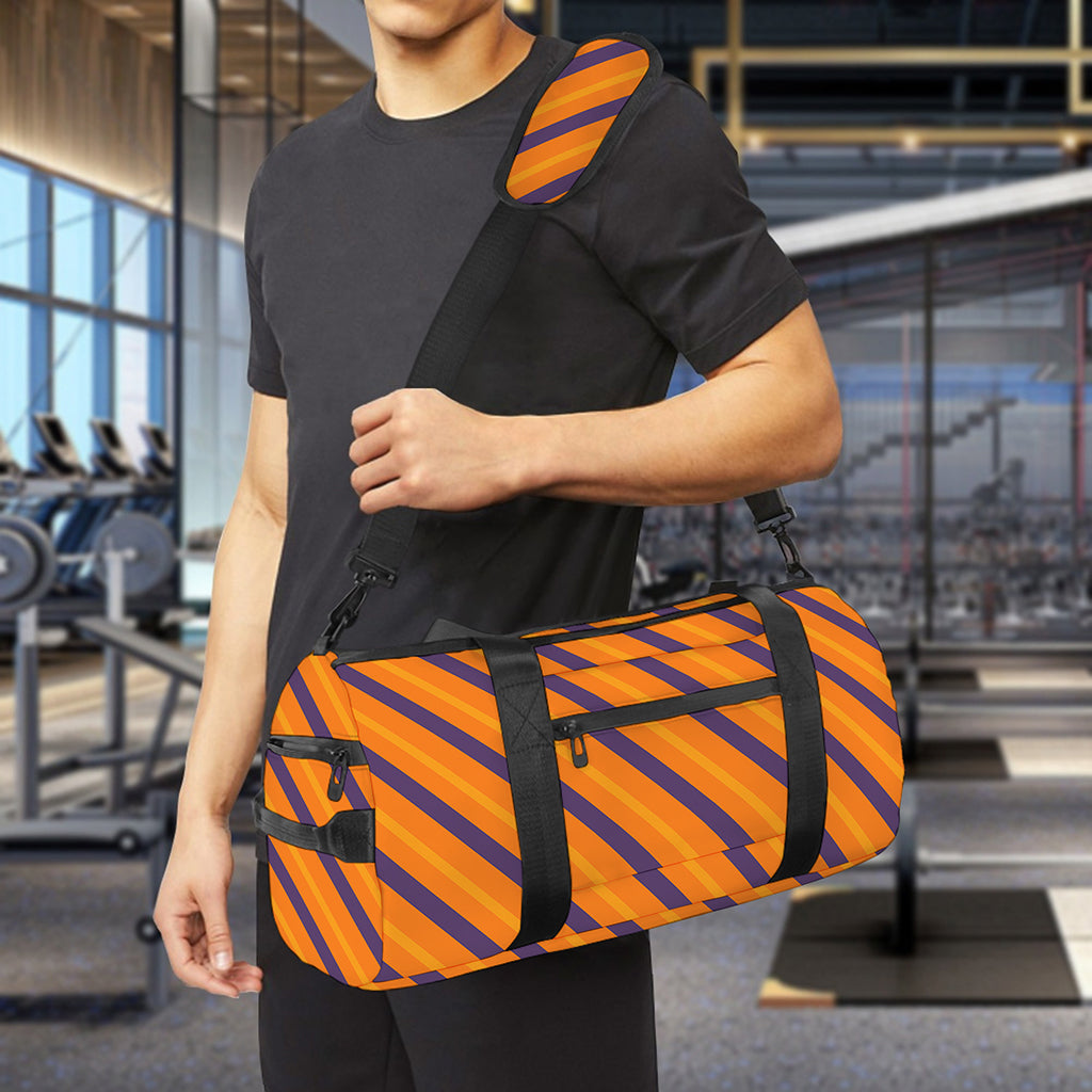 Halloween Line Pattern Print Gym Bag