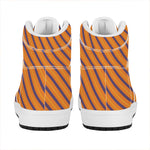Halloween Line Pattern Print High Top Leather Sneakers