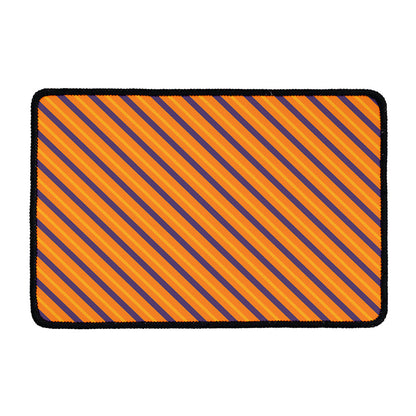 Halloween Line Pattern Print Kitchen Mat