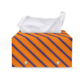 Halloween Line Pattern Print Leather Tissue Box Cover