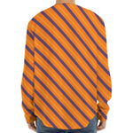 Halloween Line Pattern Print Long Sleeve Baseball Jersey