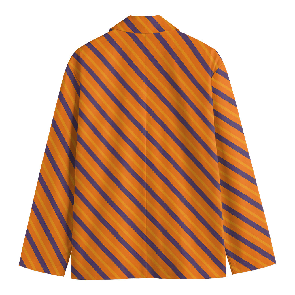 Halloween Line Pattern Print Men's Blazer