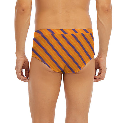 Halloween Line Pattern Print Men's Briefs