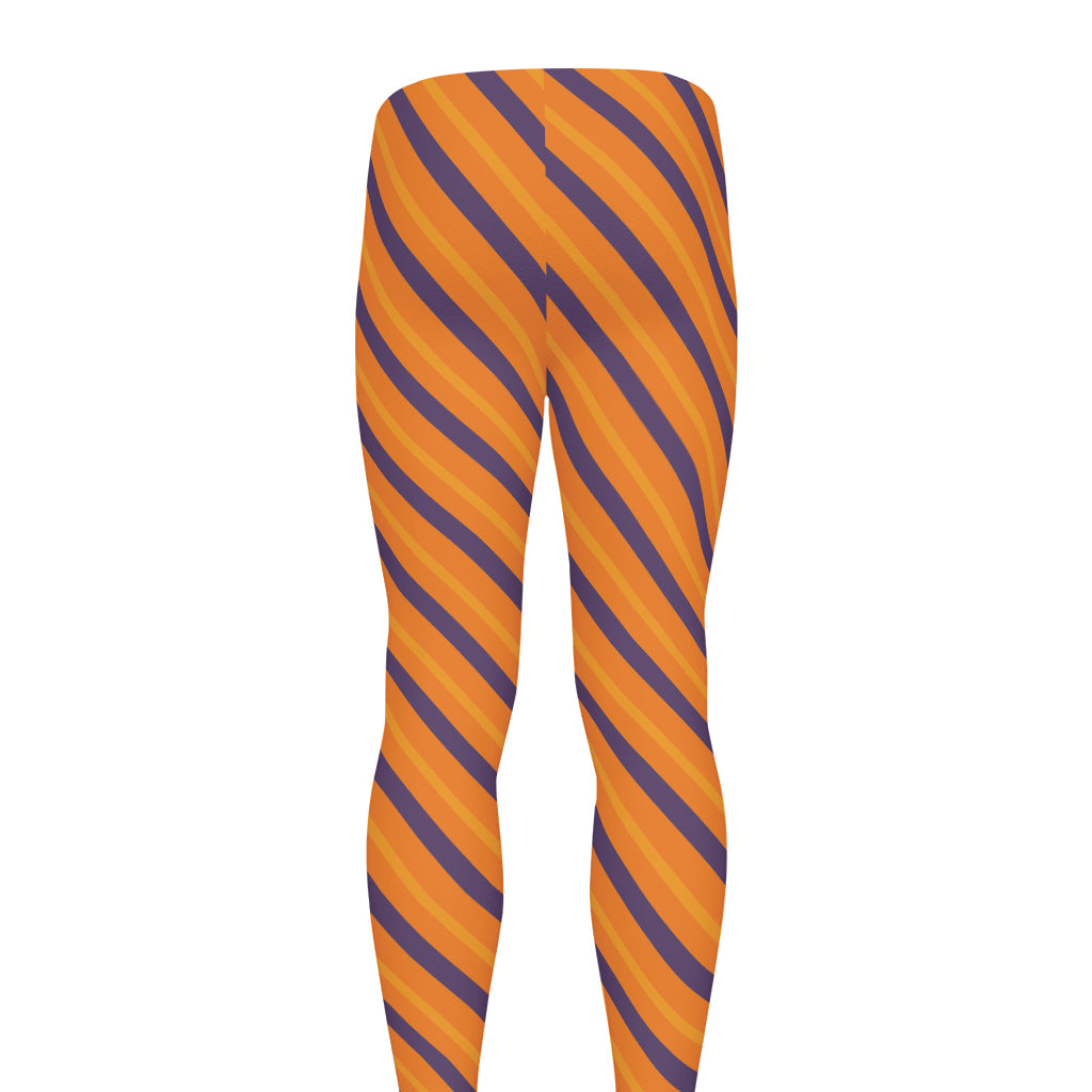 Halloween Line Pattern Print Men's leggings