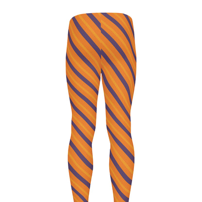 Halloween Line Pattern Print Men's leggings