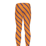 Halloween Line Pattern Print Men's leggings