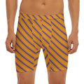 Halloween Line Pattern Print Men's Long Boxer Briefs