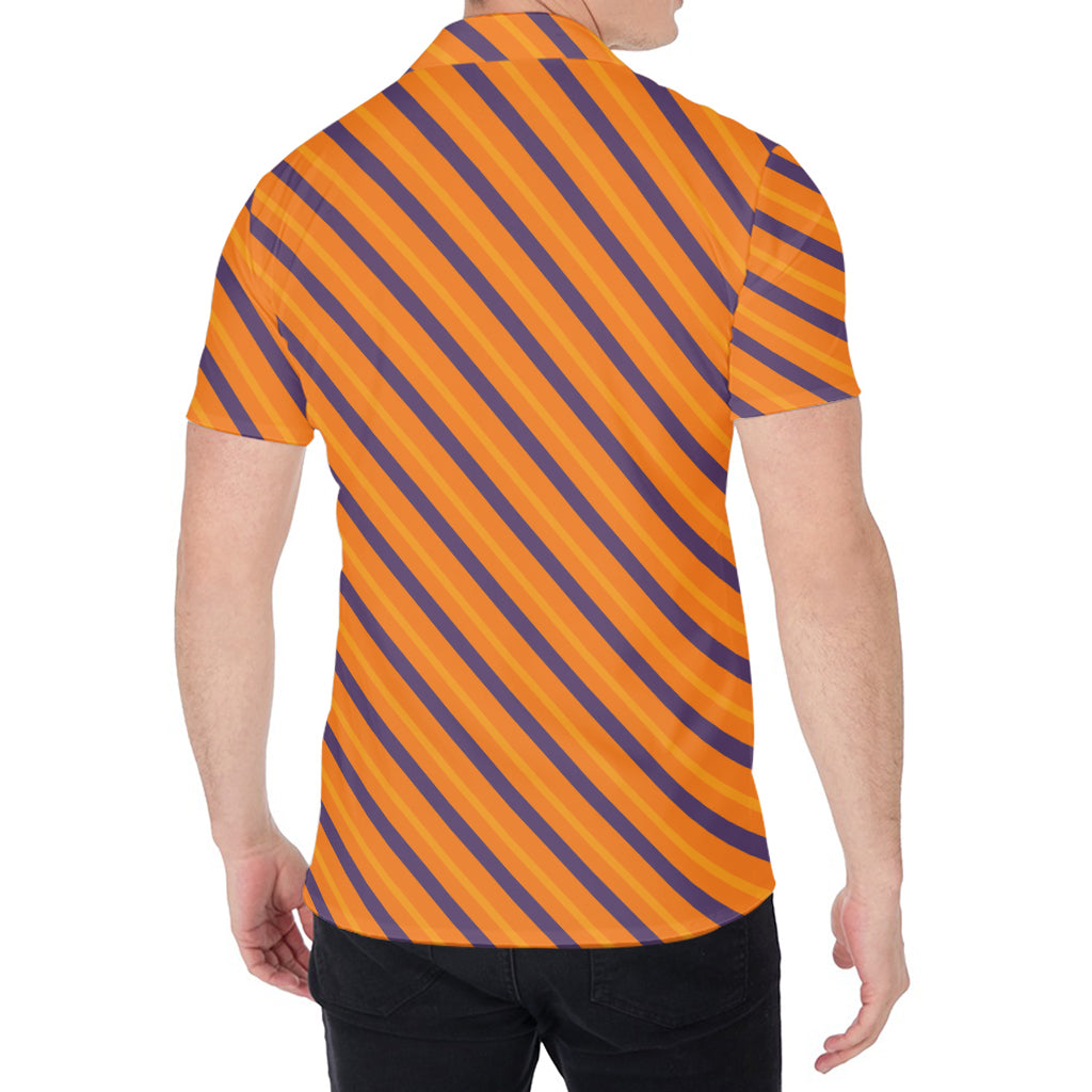 Halloween Line Pattern Print Men's Shirt