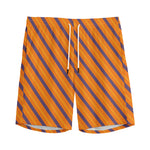 Halloween Line Pattern Print Men's Sports Shorts