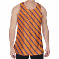 Halloween Line Pattern Print Men's Velvet Tank Top