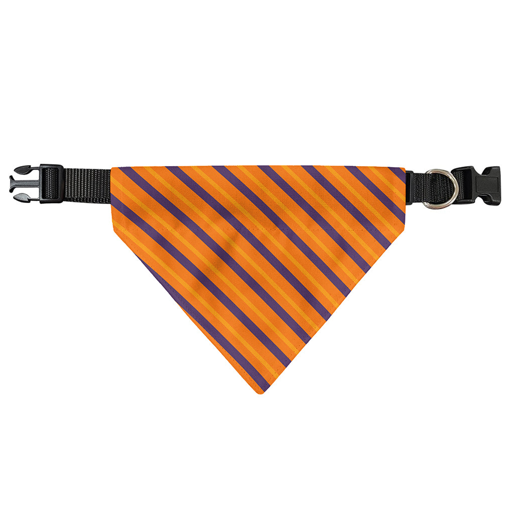 Halloween Line Pattern Print Over The Collar Dog Bandana