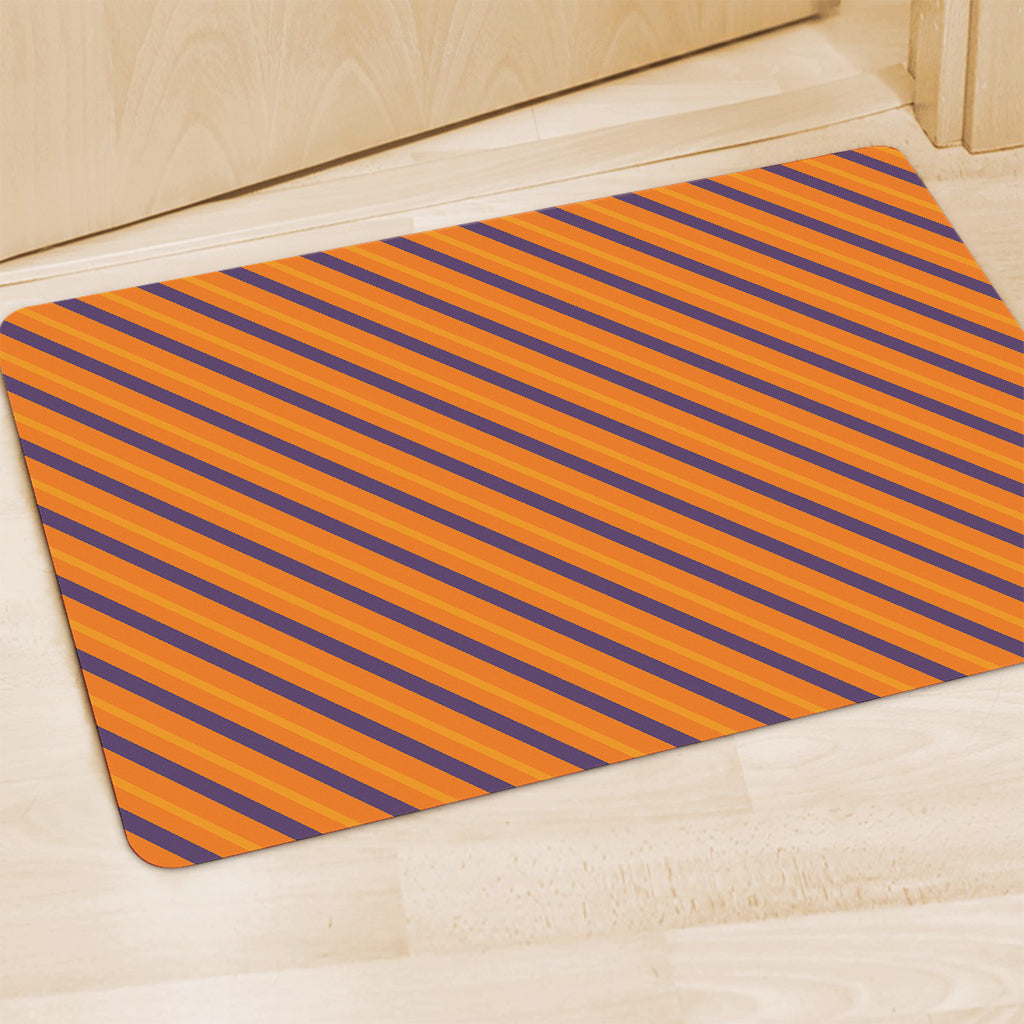 Halloween Line Pattern Print Polyester Doormat