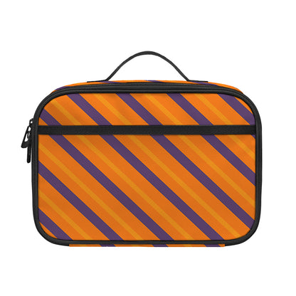 Halloween Line Pattern Print Portable Lunch Bag