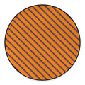 Halloween Line Pattern Print Round Floor Mat