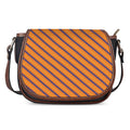 Halloween Line Pattern Print Saddle Bag