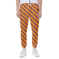 Halloween Line Pattern Print Joggers