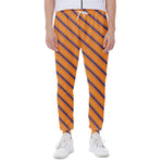 Halloween Line Pattern Print Scuba Joggers