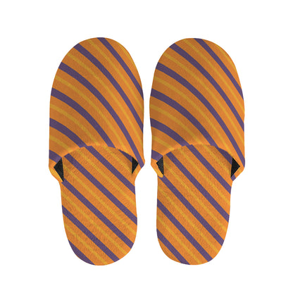 Halloween Line Pattern Print Slippers