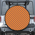 Halloween Line Pattern Print Tire Cover