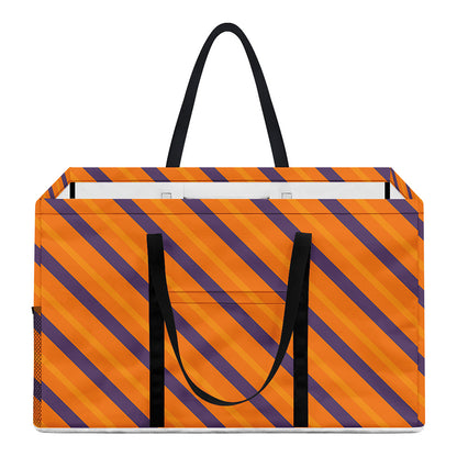 Halloween Line Pattern Print Utility Tote Bag