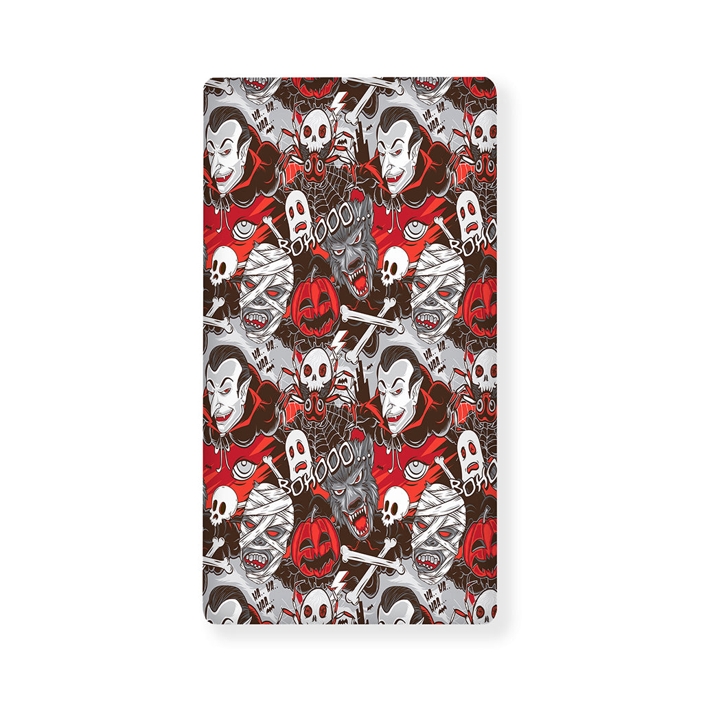 Halloween Monsters Pattern Print Baby Crib Sheet