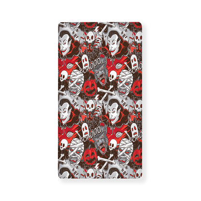 Halloween Monsters Pattern Print Baby Crib Sheet