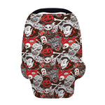 Halloween Monsters Pattern Print Baby Seat Cover