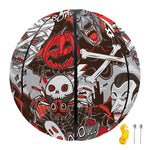 Halloween Monsters Pattern Print Basketball