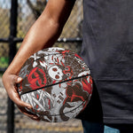 Halloween Monsters Pattern Print Basketball