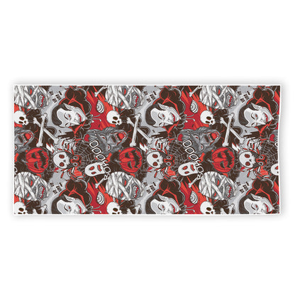 Halloween Monsters Pattern Print Beach Towel