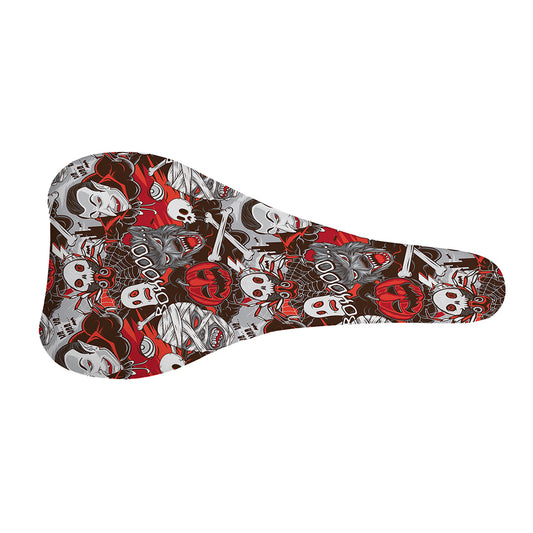 Halloween Monsters Pattern Print Bicycle Seat Cover