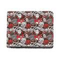 Halloween Monsters Pattern Print Bifold Wallet