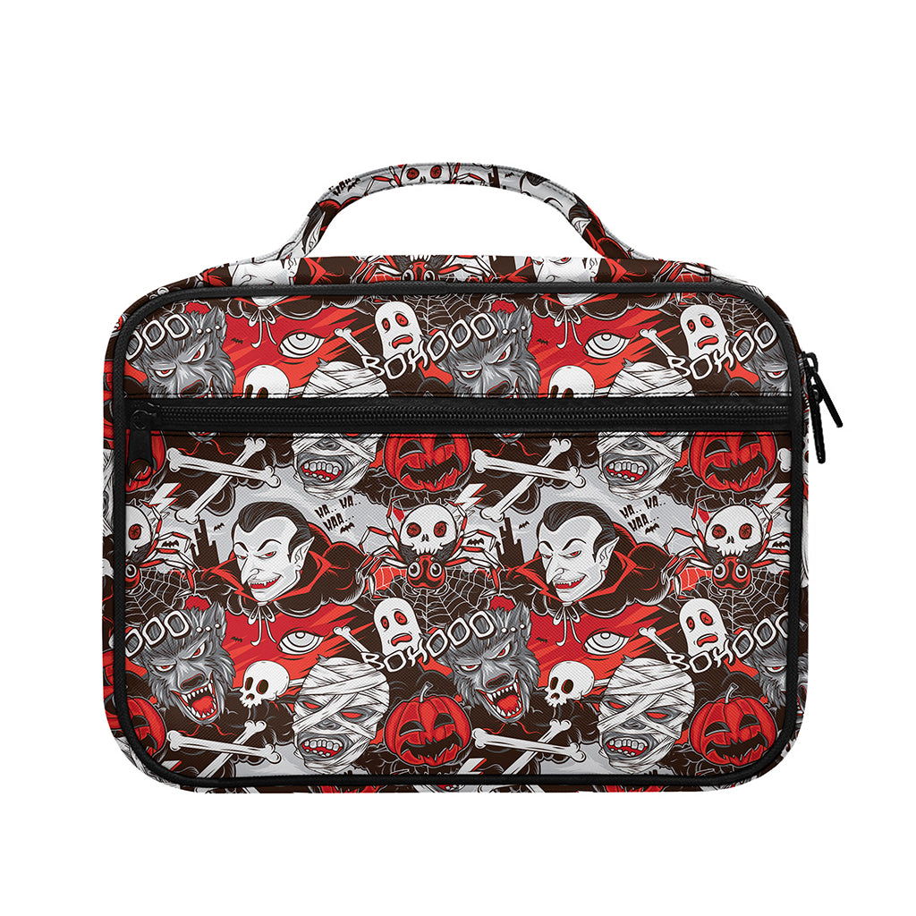 Halloween Monsters Pattern Print Briefcase Bible Bag