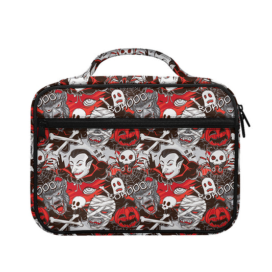 Halloween Monsters Pattern Print Briefcase Bible Bag