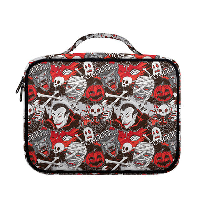 Halloween Monsters Pattern Print Briefcase Bible Bag