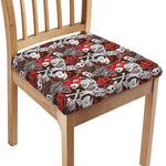 Halloween Monsters Pattern Print Chair Cushion Cover