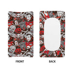 Halloween Monsters Pattern Print Changing Pad Cover