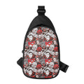 Halloween Monsters Pattern Print Sling Bag