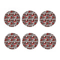 Halloween Monsters Pattern Print Coaster Set