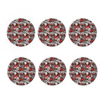 Halloween Monsters Pattern Print Coaster Set