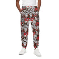 Halloween Monsters Pattern Print Cotton Sweatpants