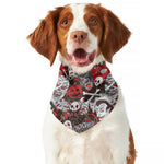 Halloween Monsters Pattern Print Dog Bandana