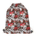 Halloween Monsters Pattern Print Drawstring Bag