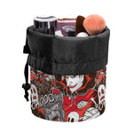 Halloween Monsters Pattern Print Drawstring Makeup Bag
