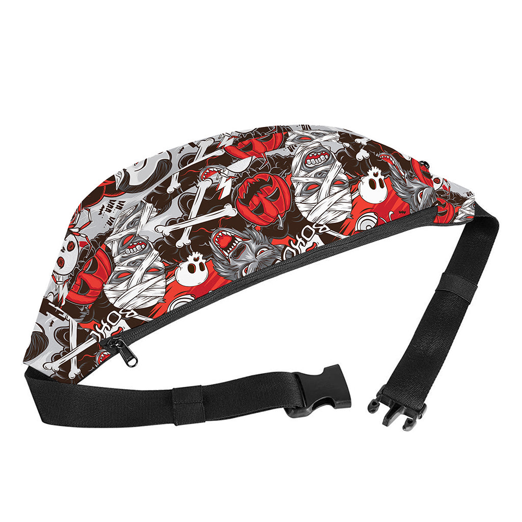 Halloween Monsters Pattern Print Fanny Pack