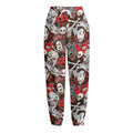 Halloween Monsters Pattern Print Fleece Lined Knit Pants
